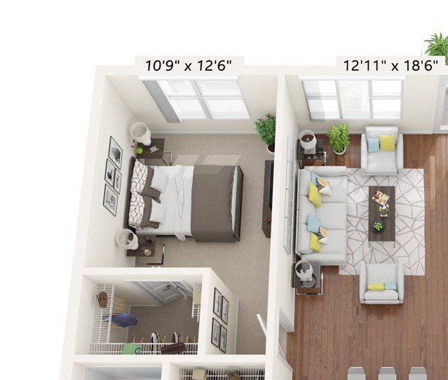Brighton Oaks_2 Bedroom Floor Plan_2B